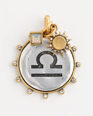 Chico's Sale Mixed Metals Libra Zodiac Charm Pendant