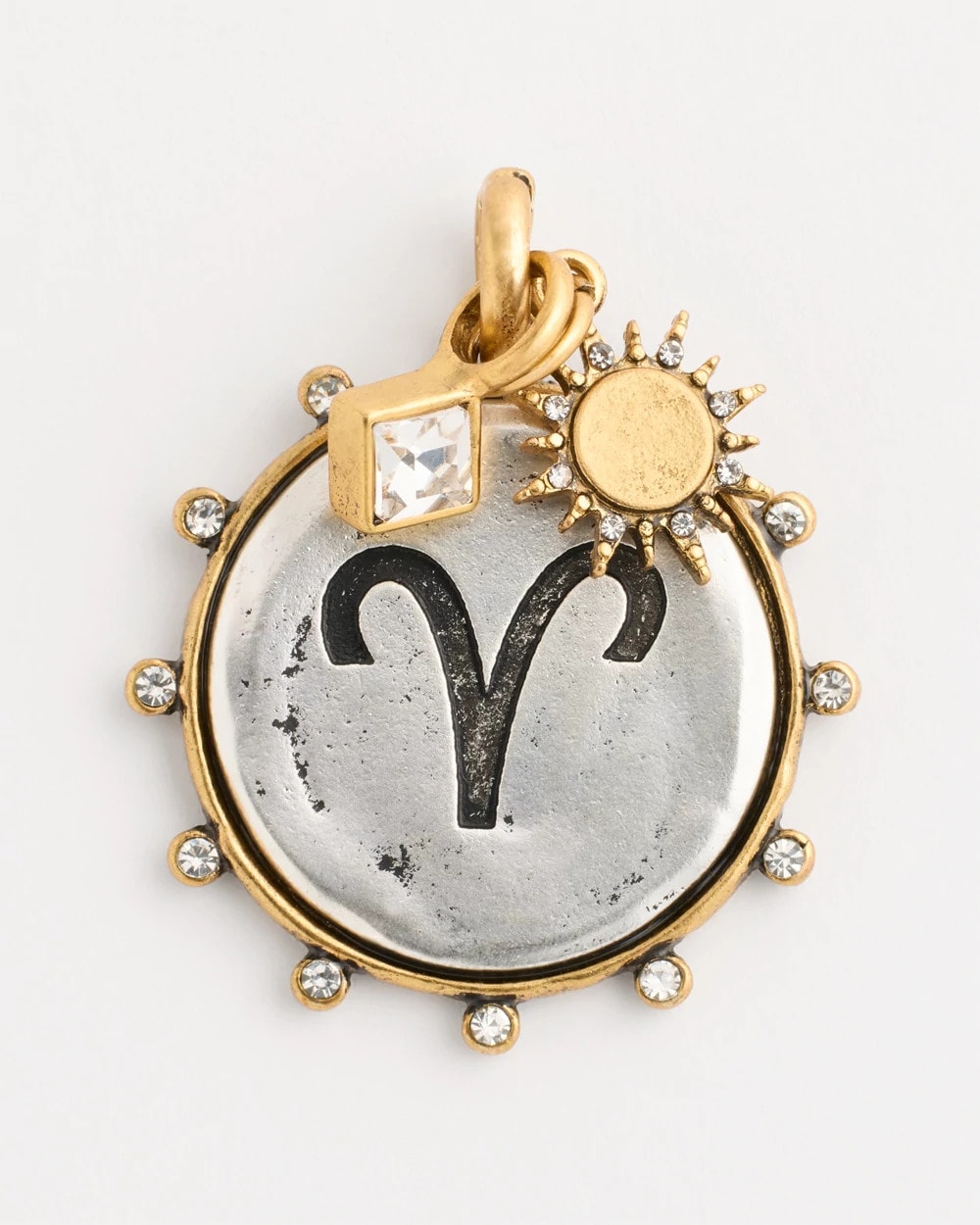 Chico's On Sale Mixed Metals Aries Zodiac Charm Pendant