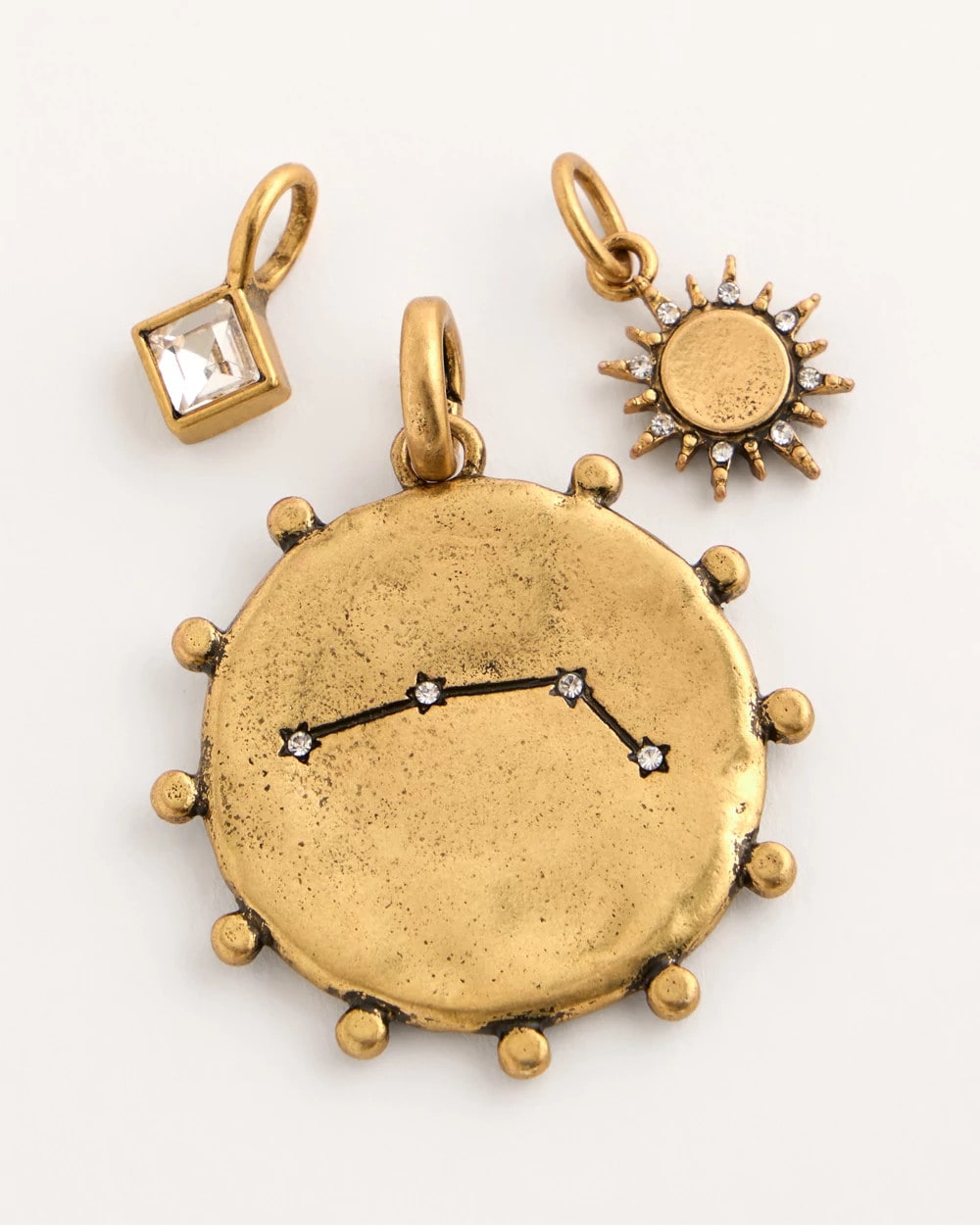 Chico's On Sale Mixed Metals Aries Zodiac Charm Pendant