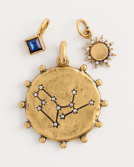 Chico's Outlet Mixed Metals Virgo Zodiac Charm Pendant