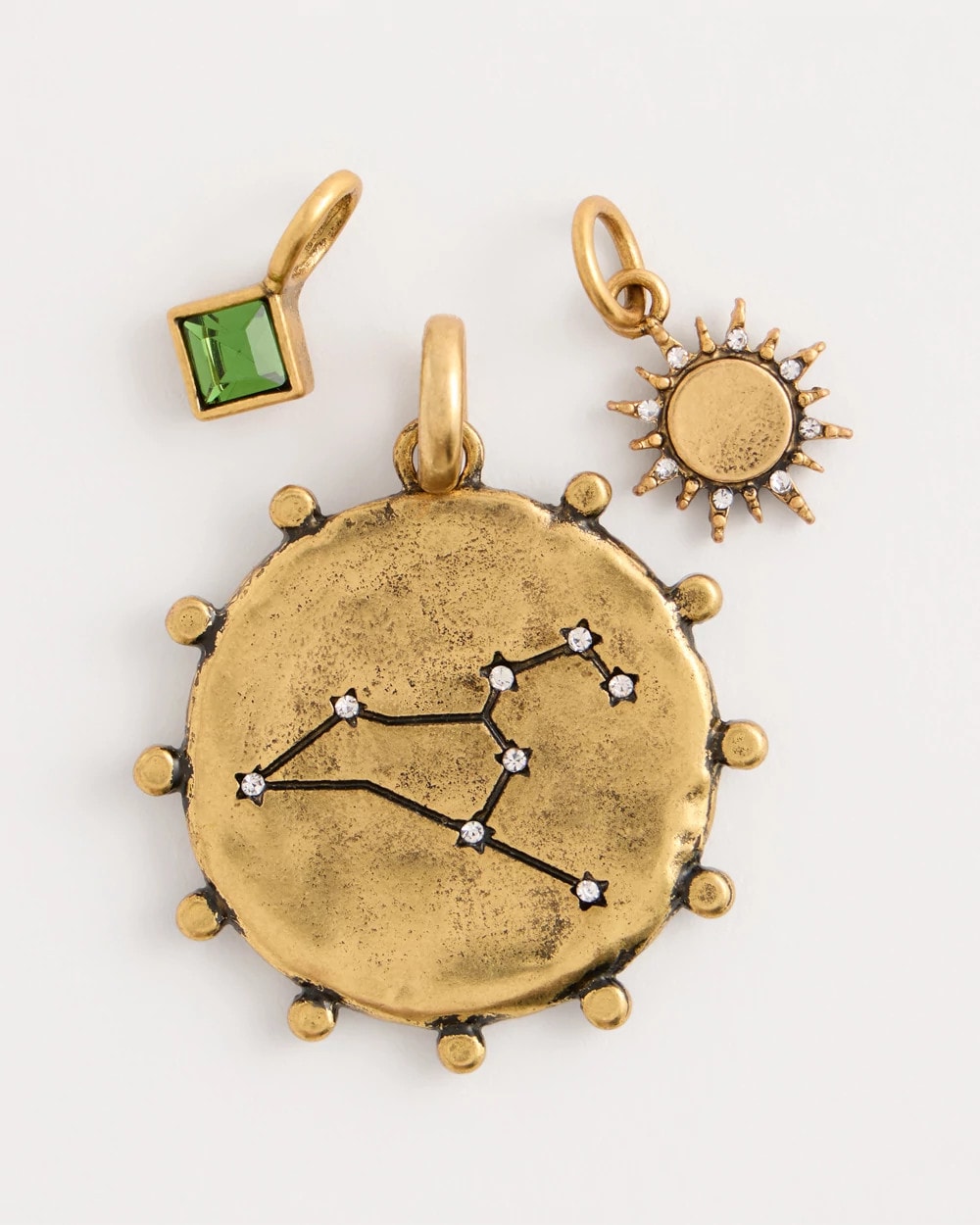 Chico's Online Mixed Metals Leo Zodiac Charm Pendant