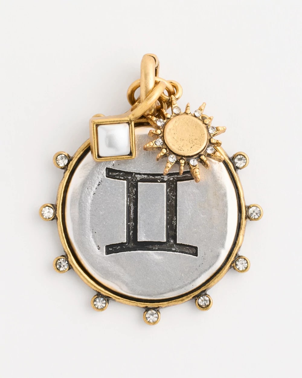 Chico's Discount Mixed Metals Gemini Zodiac Charm Pendant