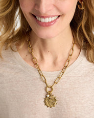 Chico's Discount Mixed Metals Gemini Zodiac Charm Pendant