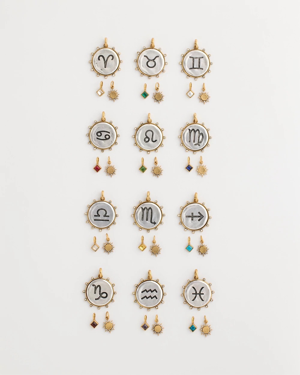 Chico's Discount Mixed Metals Gemini Zodiac Charm Pendant
