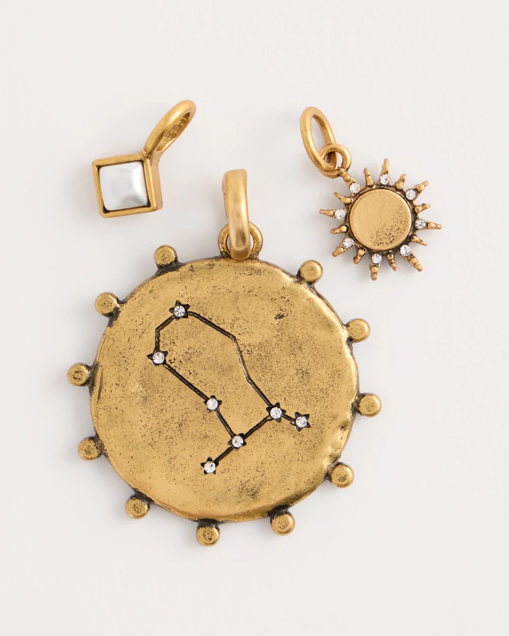 Chico's Discount Mixed Metals Gemini Zodiac Charm Pendant