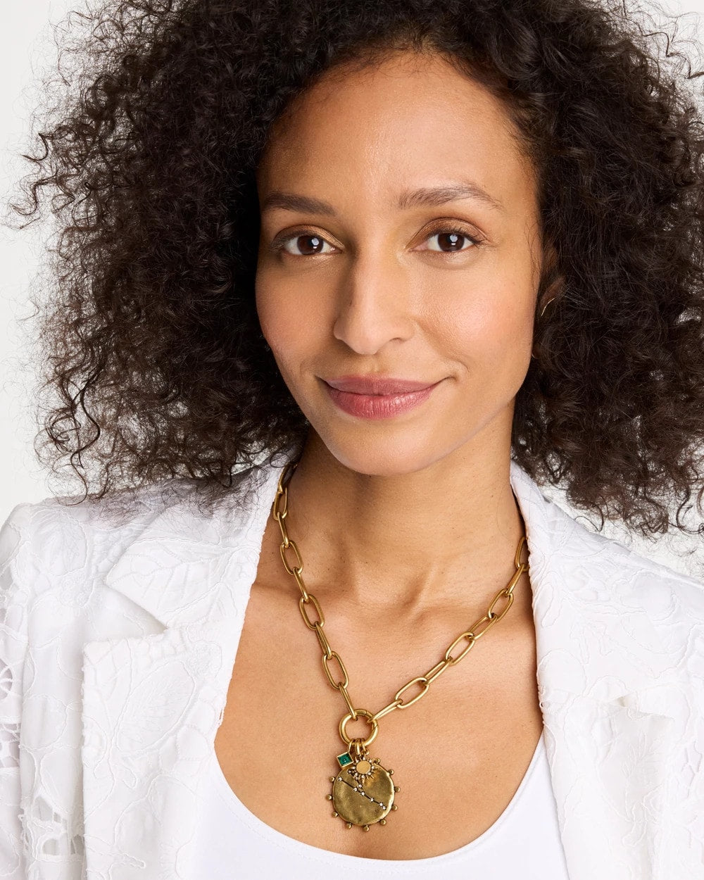 Chico's Sale Mixed Metals Taurus Zodiac Charm Pendant