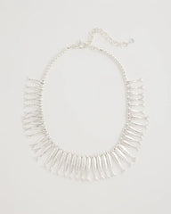 Chico's Discount Silver Silvertone Fish Collar Necklace