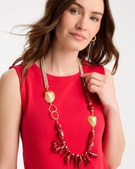 Chico's Sale Red Chico's Originals Red Resin Necklace