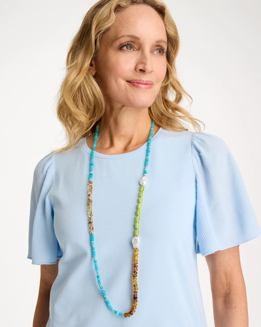 Chico's On Sale Multi Resin Single-Strand Necklace