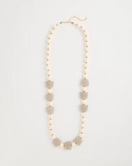 Chico's For Sale Neutral Long Geo Beaded Necklace