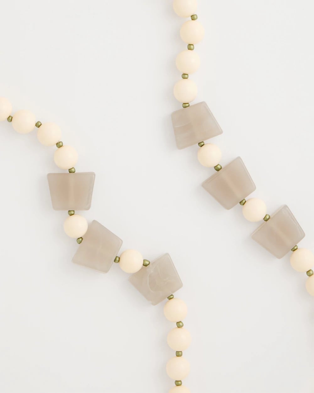 Chico's For Sale Neutral Long Geo Beaded Necklace