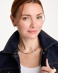 Chico's Online Multi Multi-Color Tennis Necklace