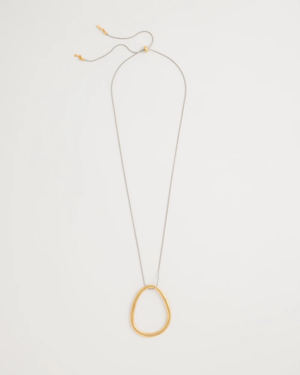 Chico's Sale Mixed Metals Mixed Metal Circle Pendant Necklace