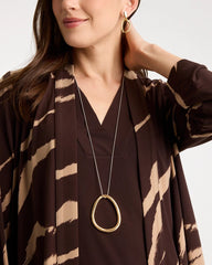 Chico's Sale Mixed Metals Mixed Metal Circle Pendant Necklace