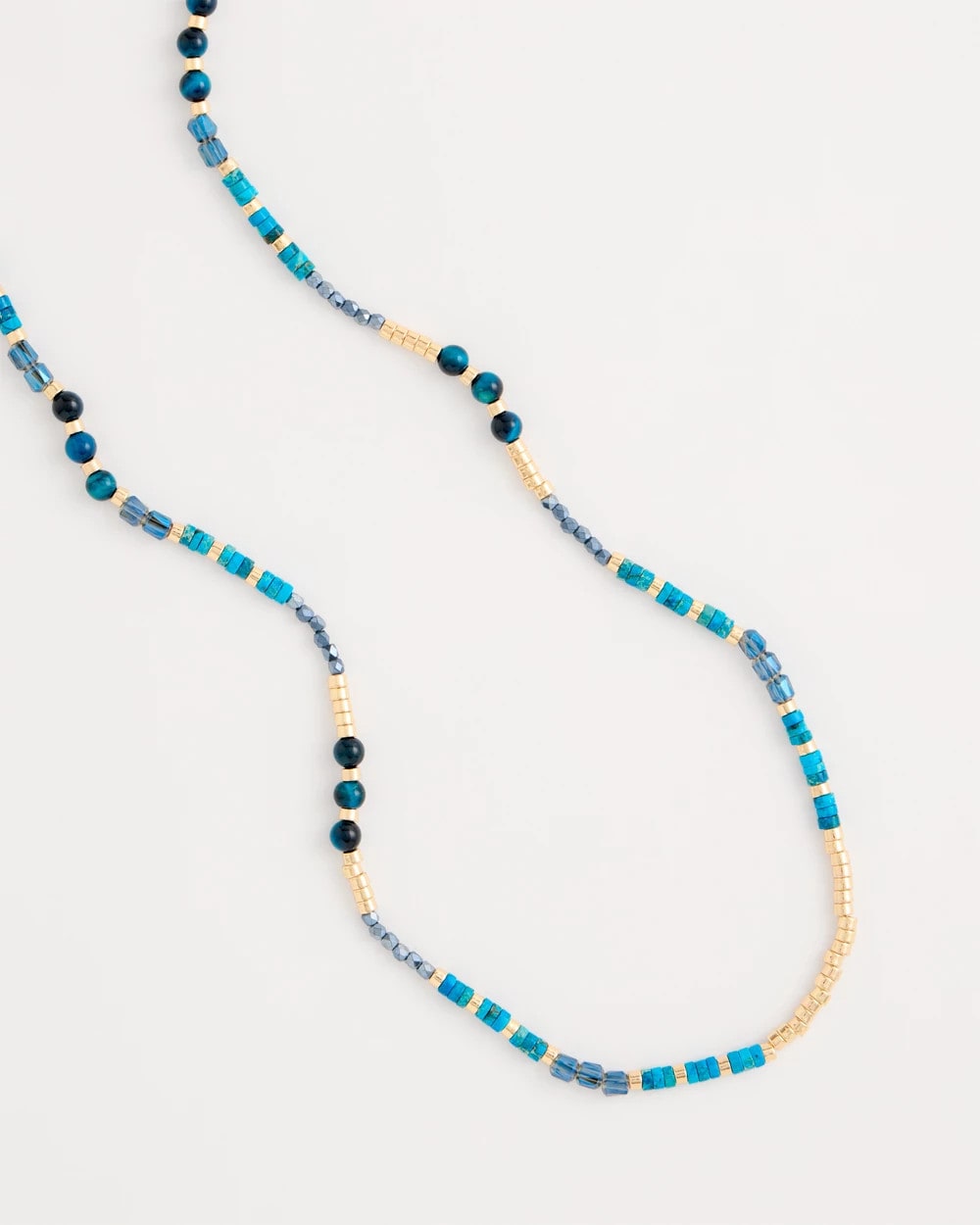 Chico's For Sale Teal Genuine Stone Beaded Long Necklace