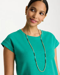 Chico's Online Green Beaded Long Necklace
