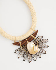 Chico's Discount Neutral Chico's x Romi Marina Pendant Bib Necklace
