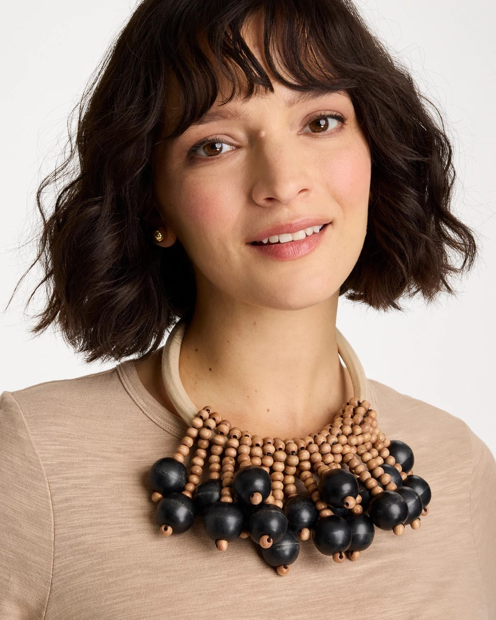 Chico's Outlet Black Chico's x Romi Cameo Necklace