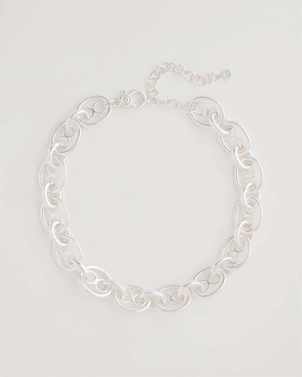 Chico's Discount Silver Mariner Silvertone Link Necklace