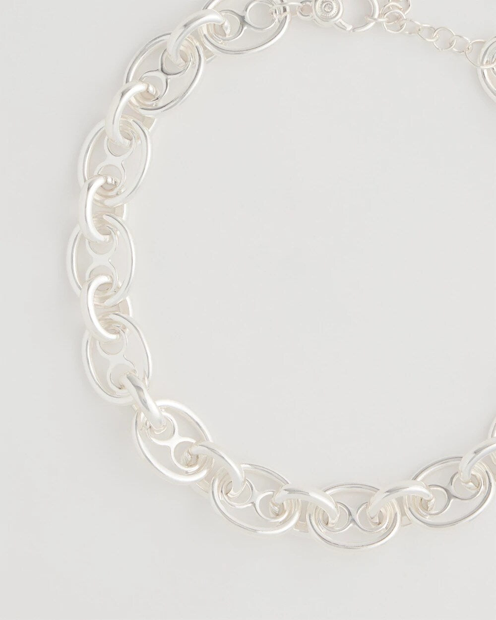 Chico's Discount Silver Mariner Silvertone Link Necklace