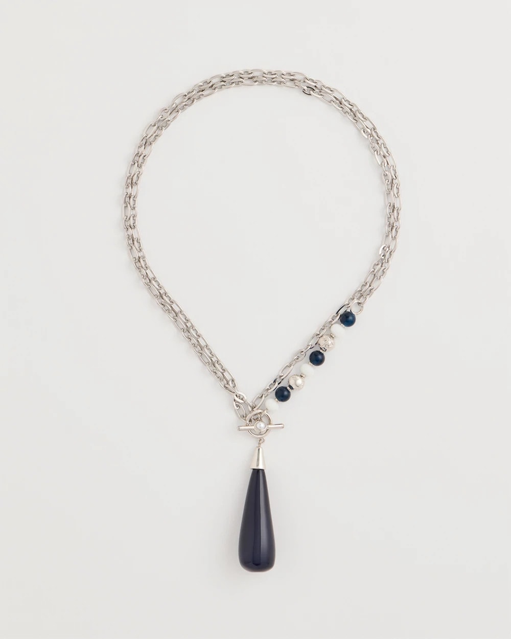 Chico's On Sale Blue Siren Teardrop Pendant Necklace