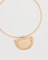 Chico's For Sale Gold White Enamel Collar Necklace