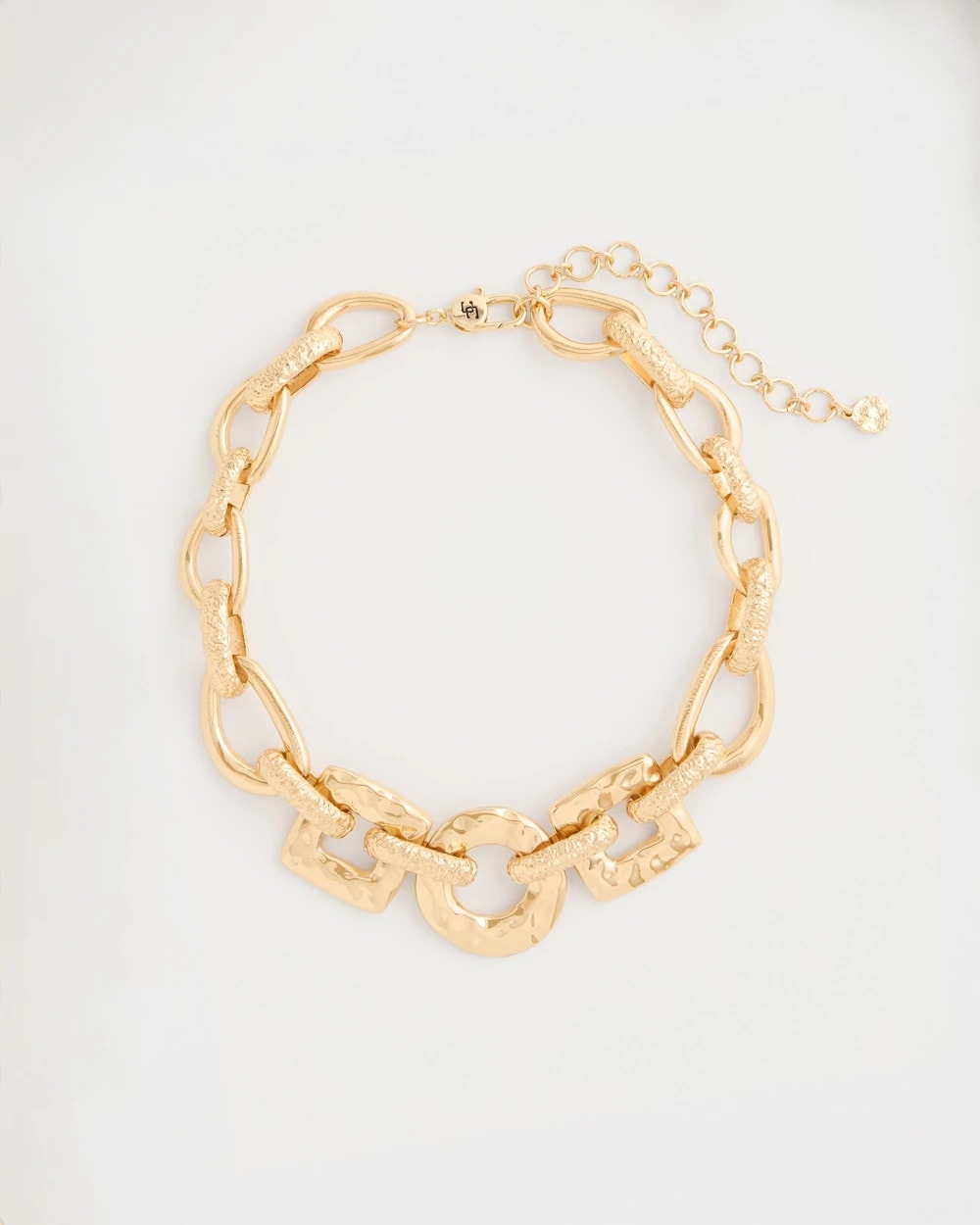 Chico's Discount Gold Chunky Collar Necklace