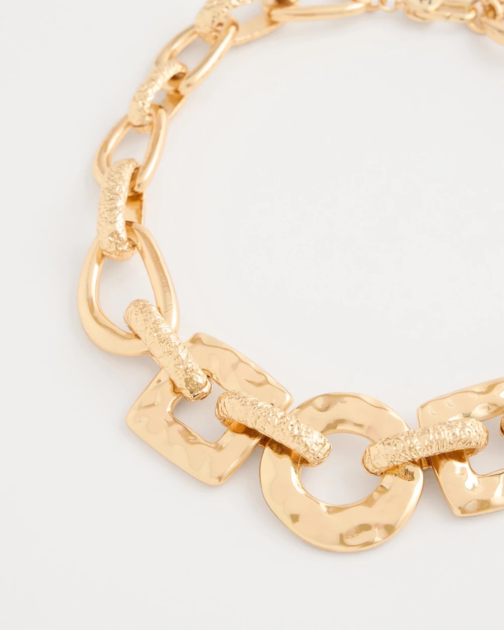 Chico's Discount Gold Chunky Collar Necklace
