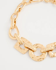 Chico's Discount Gold Chunky Collar Necklace