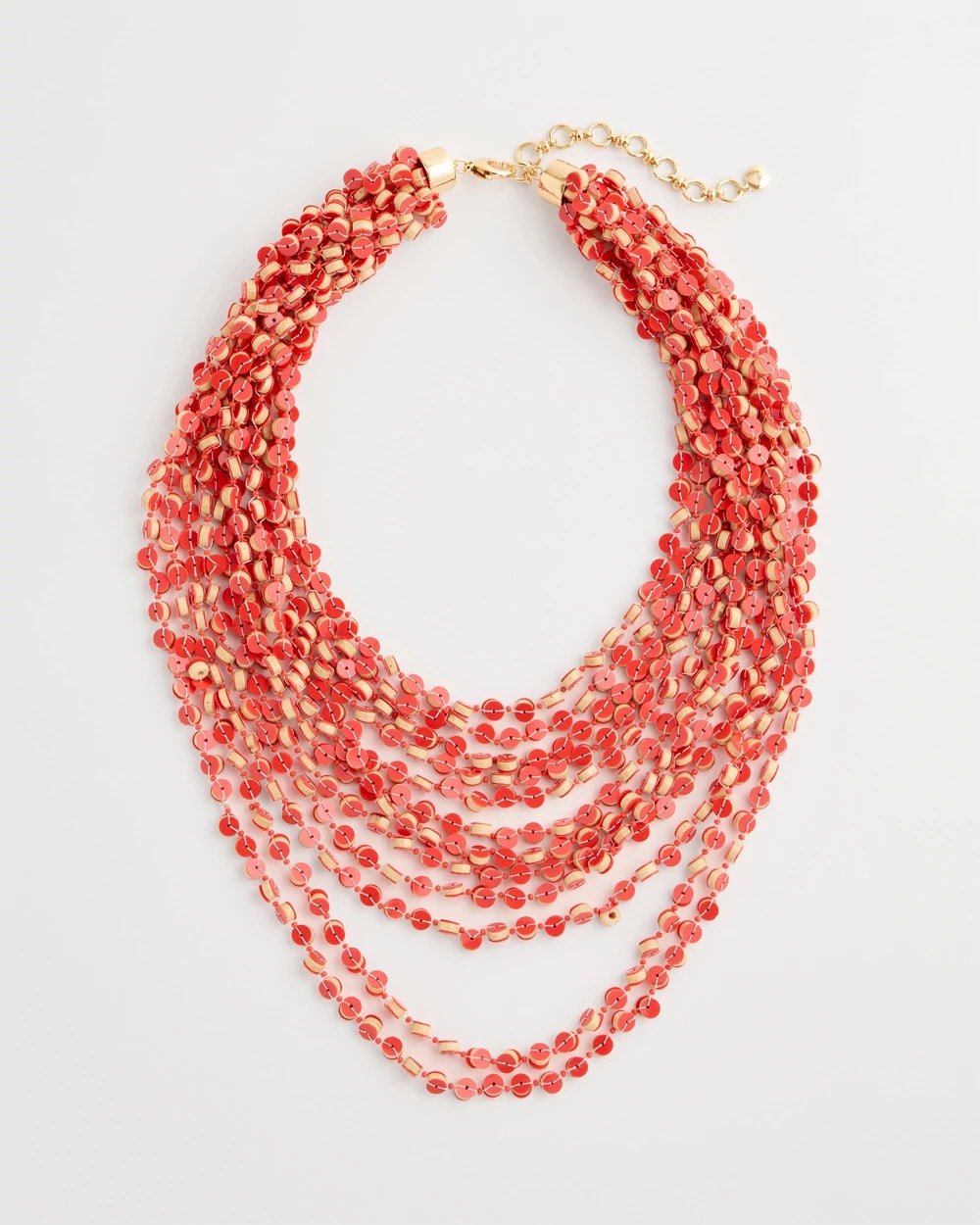 Chico's Sale Coral Coral Multi-Strand Necklace