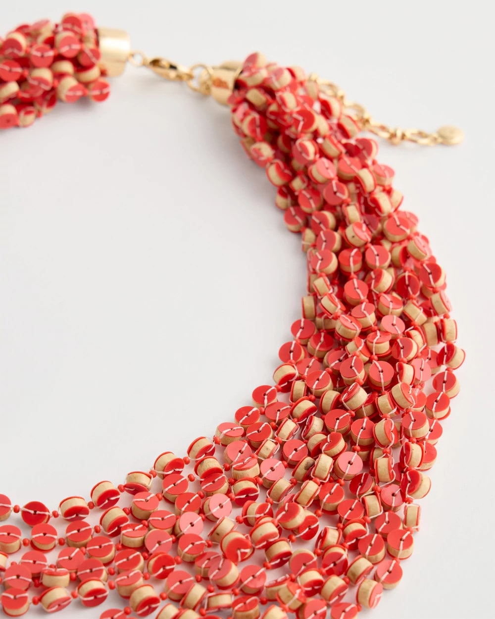 Chico's Sale Coral Coral Multi-Strand Necklace