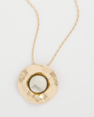 Chico's On Sale Green Green Gold Short Pendant Necklace