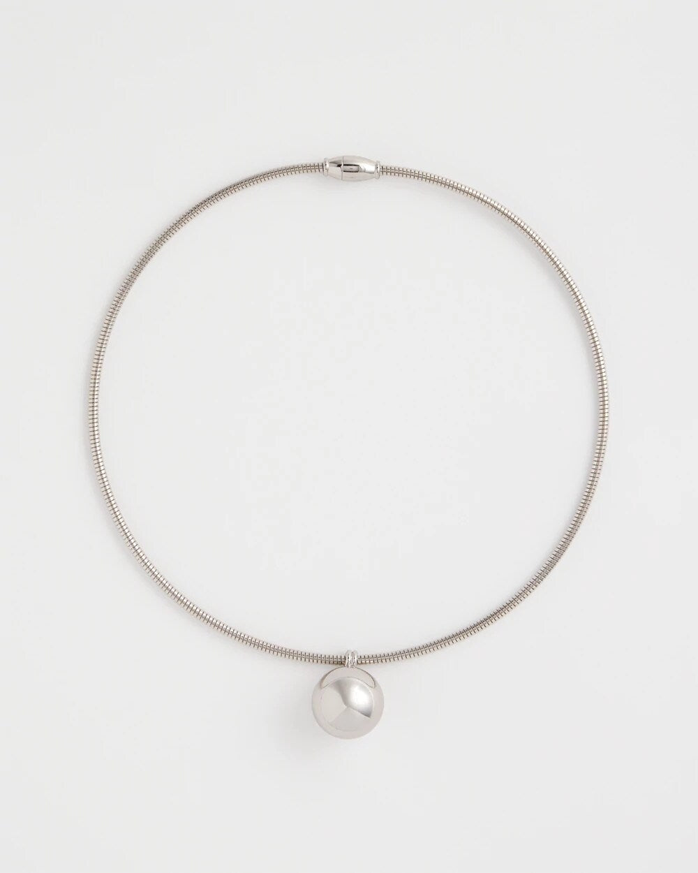 Chico's For Sale Silver Silver Bead Collar Necklace
