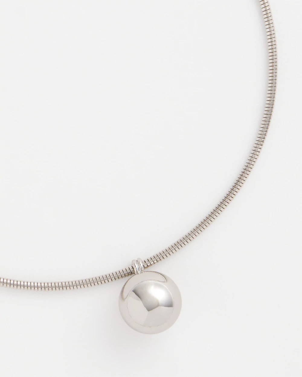 Chico's For Sale Silver Silver Bead Collar Necklace