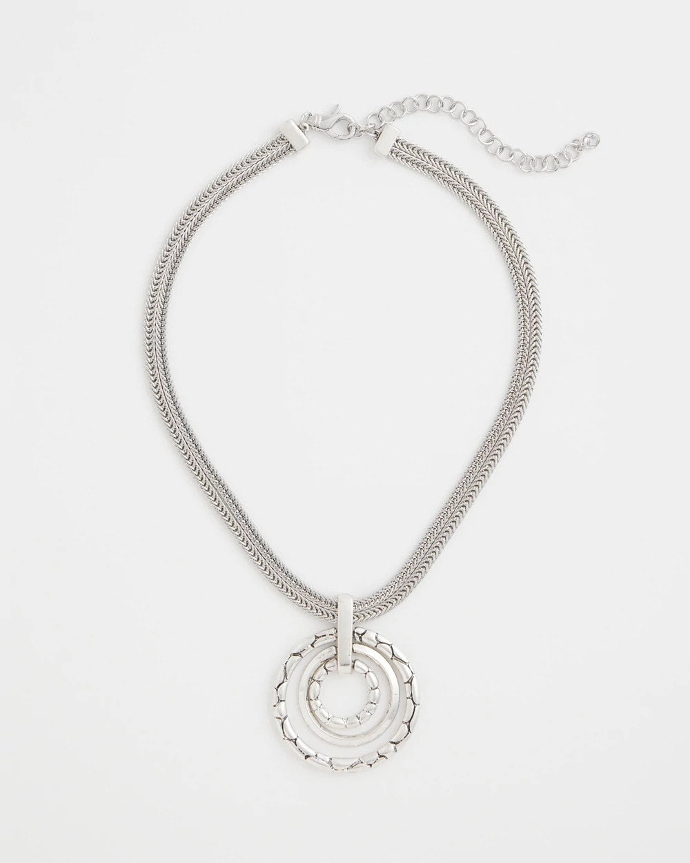 Chico's Discount Silver Silver Short Pendant Necklace