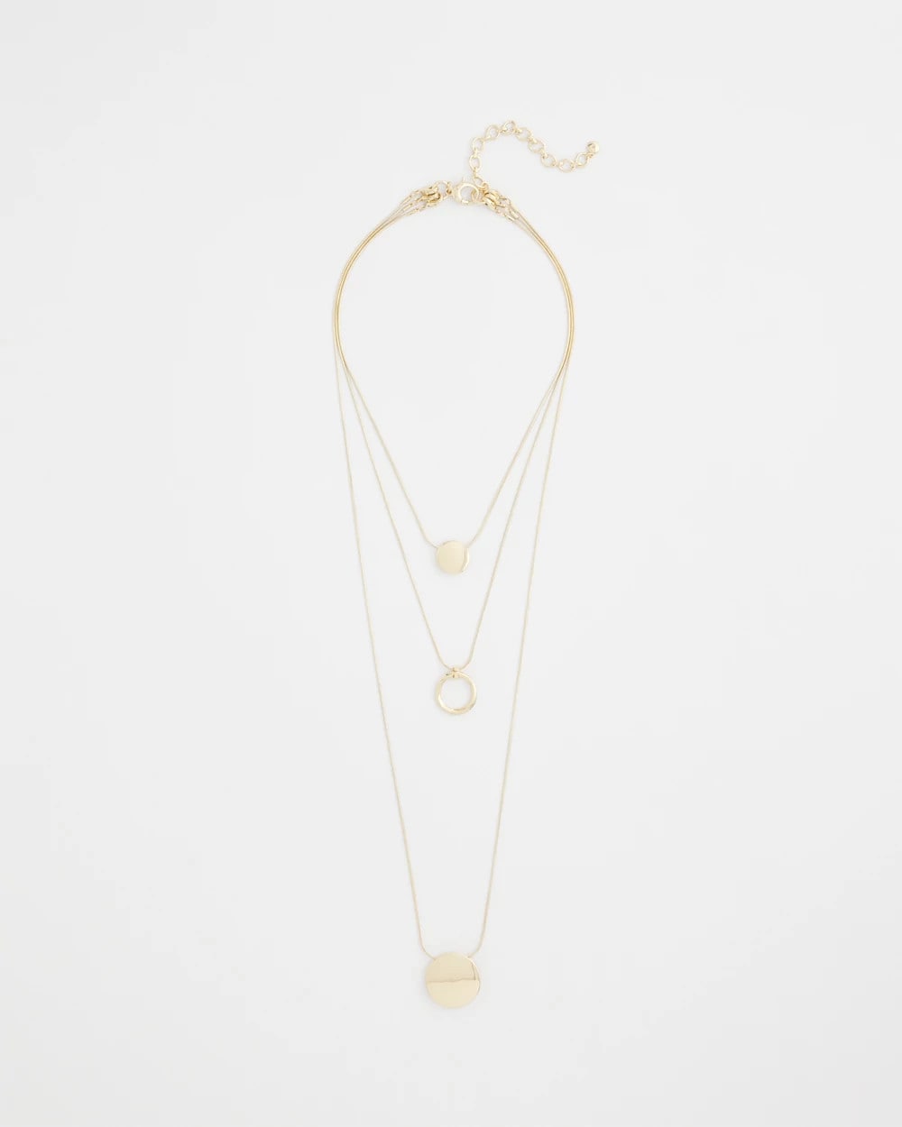 Chico's For Sale Gold Gold Triple Pendant Necklace