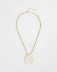 Chico's Online Pearl Pearl and Gold Pendant