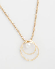 Chico's Online Pearl Pearl and Gold Pendant