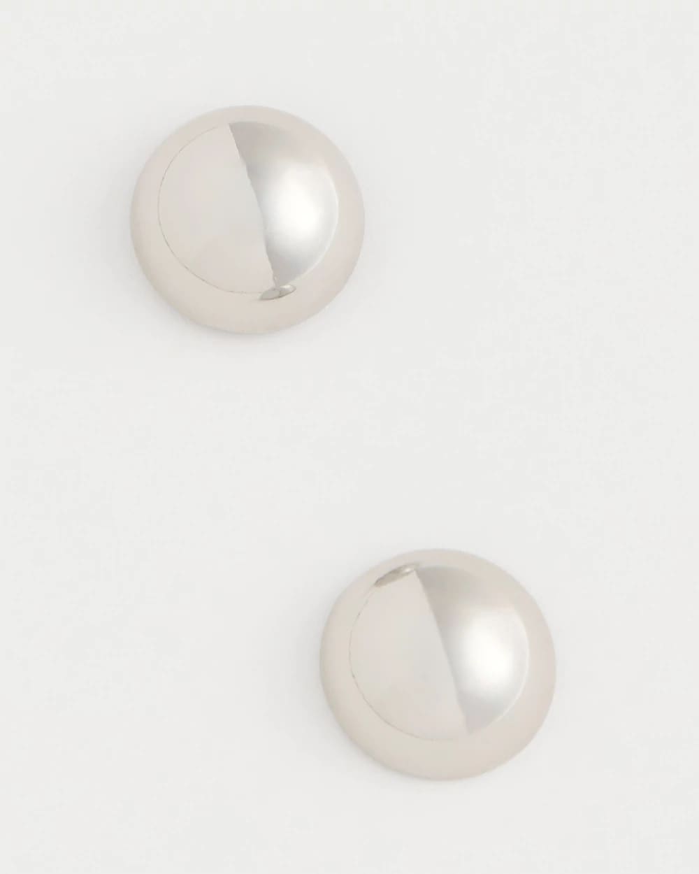 Chico's Online Silver Mini Silvertone Sphere Stud Earrings