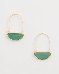 Chico's Sale Green Resin Threader Drop Earrings