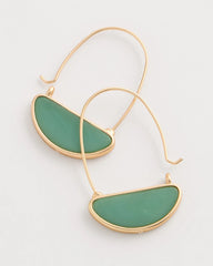Chico's Sale Green Resin Threader Drop Earrings