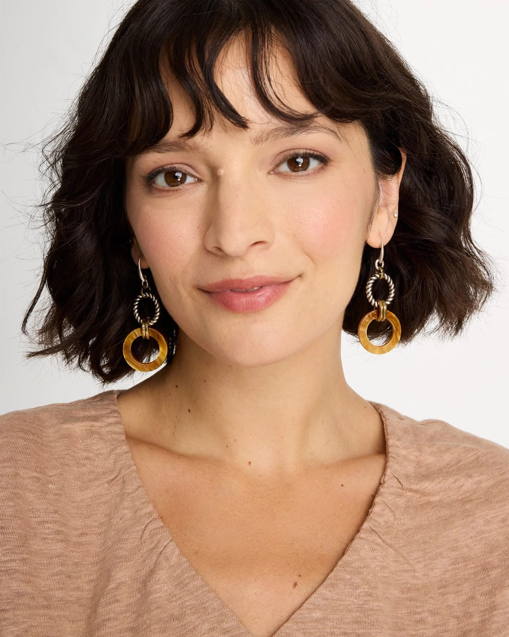 Chico's On Sale Neutral Linked Resin Drop Earrings