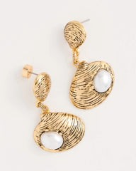 Chico's For Sale Gold Golden Shell Drop Earrings