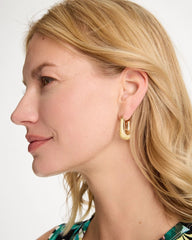 Chico's On Sale Neutral Neutral Goldtone Square Hoop Earrings