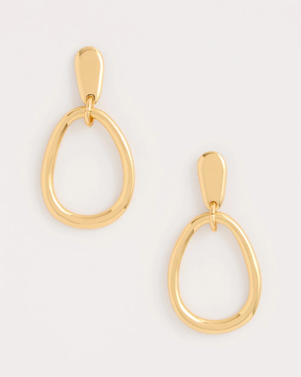 Chico's For Sale Gold Goldtone Open Circle Drop Earrings