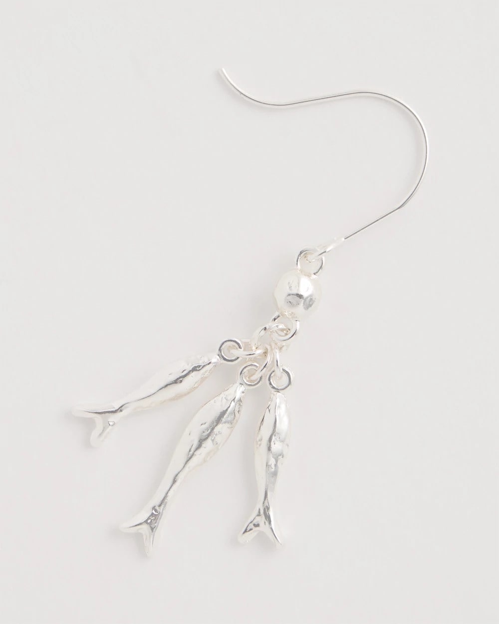 Chico's On Sale Silver Silvertone Fish Cluster Earrings