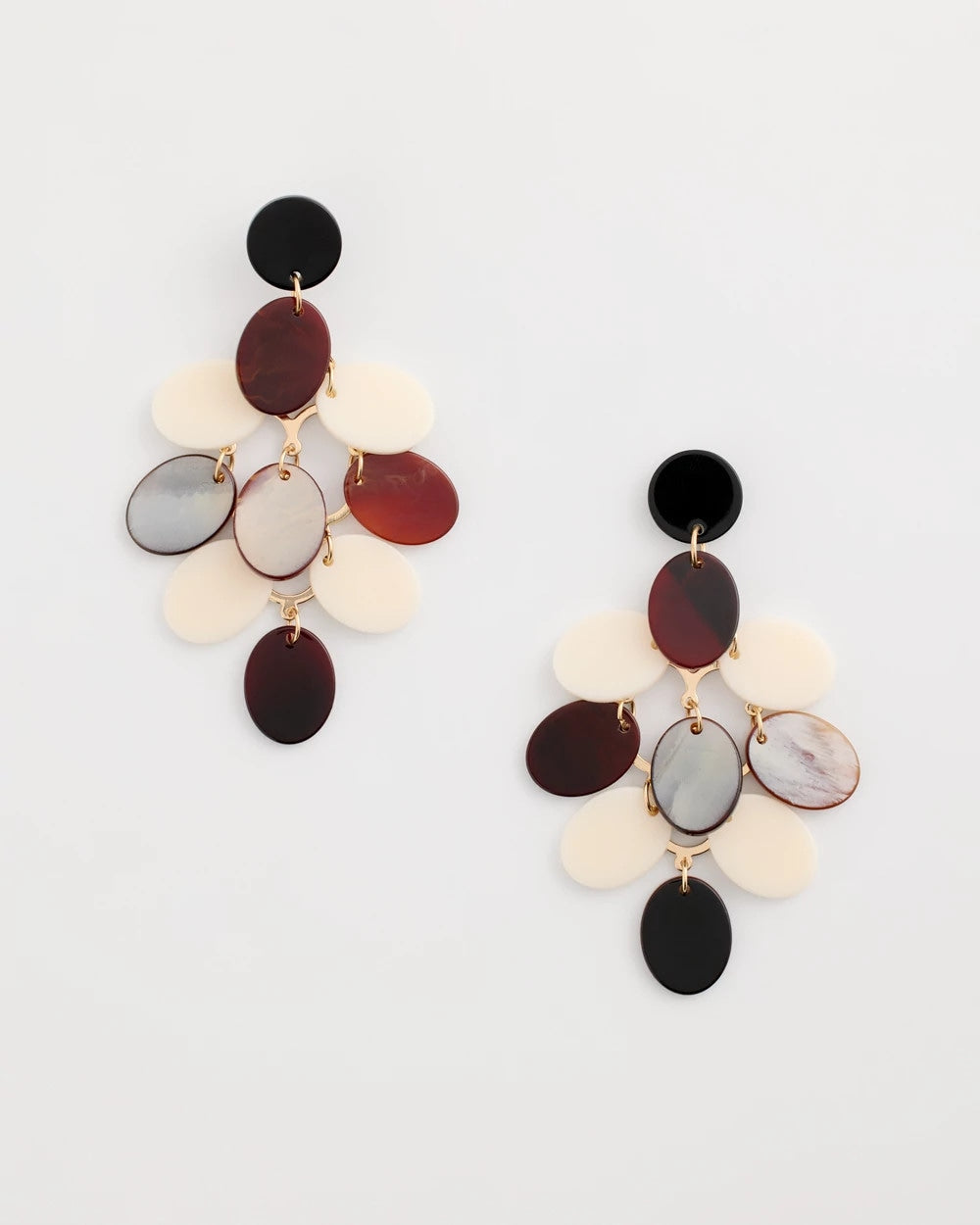 Chico's Sale Neutral Neutral Resin Chandelier Earrings