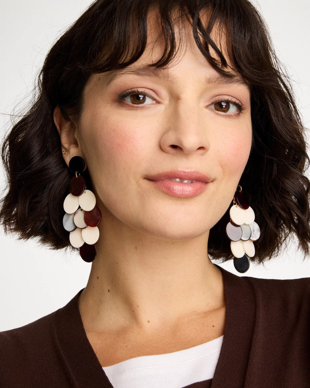 Chico's Sale Neutral Neutral Resin Chandelier Earrings