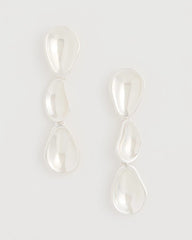 Chico's On Sale Silver Silvertone Linear Drop Earrings