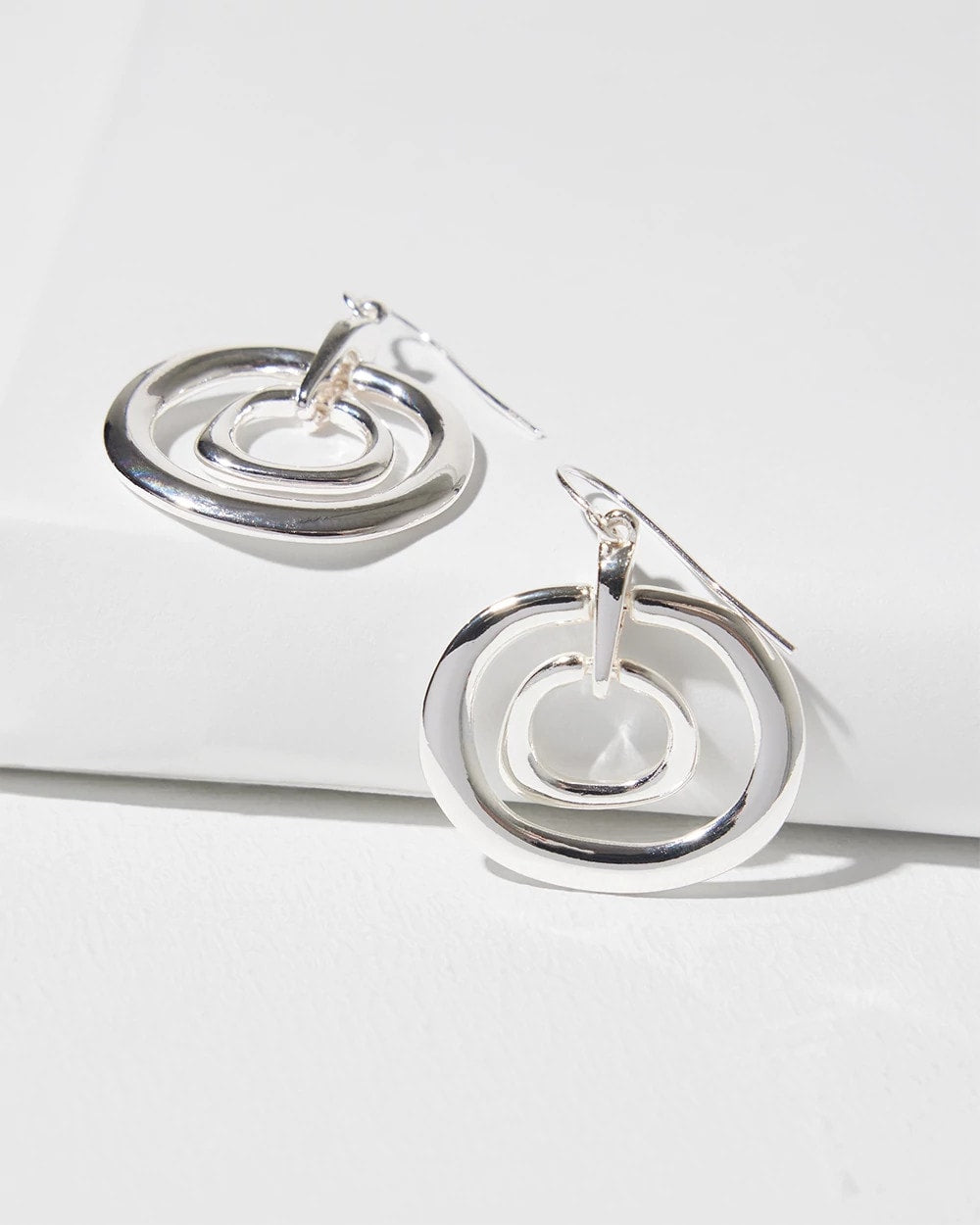 Chico's For Sale Silver Silver Tone Drop Pendant Earrings